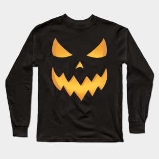 Grinning Jack O Lantern Face Long Sleeve T-Shirt